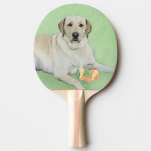 Raquette De Ping Pong Peinture de balles de tennis et de retrieur du Lab