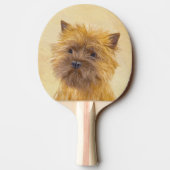 Raquette De Ping Pong Peinture de Cairn Terrier - Cute Original Chien Ar (Dos)