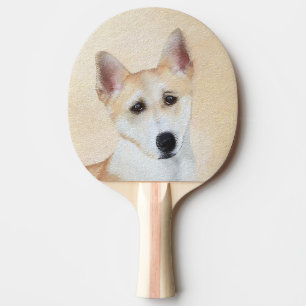 Raquette De Ping Pong Peinture de chien de Canaan - jolie art original d