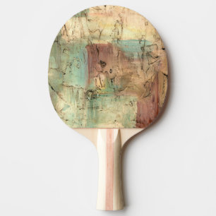 Raquette De Ping Pong Peinture de ton de la terre avec la surface
