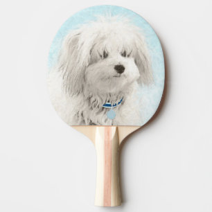 Raquette De Ping Pong Peinture en coton de Tuléar - Joli art original po