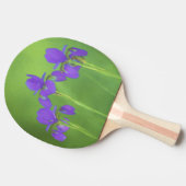 Raquette De Ping Pong Peinture Iris Violet - Art Fleur Originale (Côté)