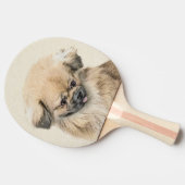 Raquette De Ping Pong Peinture Pekingese - Cute Original Chien Art (Côté)
