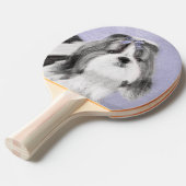 Raquette De Ping Pong Peinture Shih Tzu - Cute Original Chien Art (Devant Angle)