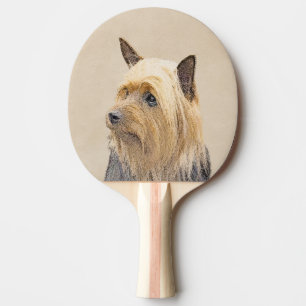 Raquette De Ping Pong Peinture Silky Terrier - Cute Original Chien Art