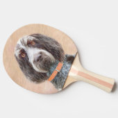 Raquette De Ping Pong Peinture Spinone Italiano - Belle Art Original Chi (Côté)