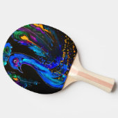 Raquette De Ping Pong Peinture Whimsical Peacock (Côté)