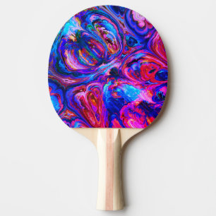 Raquette De Ping Pong Peintures à teintes pourpres modernes