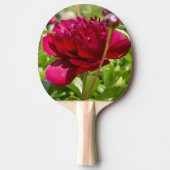 Raquette De Ping Pong Peonées de velours de Maron foncé (Devant)