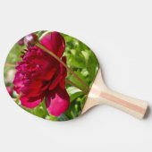 Raquette De Ping Pong Peonées de velours de Maron foncé (Côté)