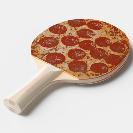 Raquette De Ping Pong Pepperoni Pizza (Devant Angle)