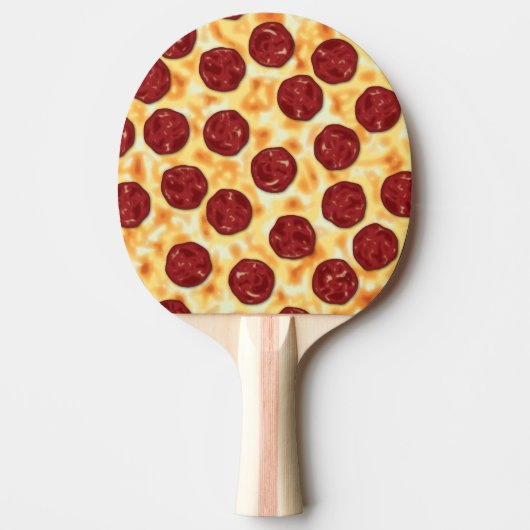 Raquette De Ping Pong Pepperoni Pizza Motif (Devant)