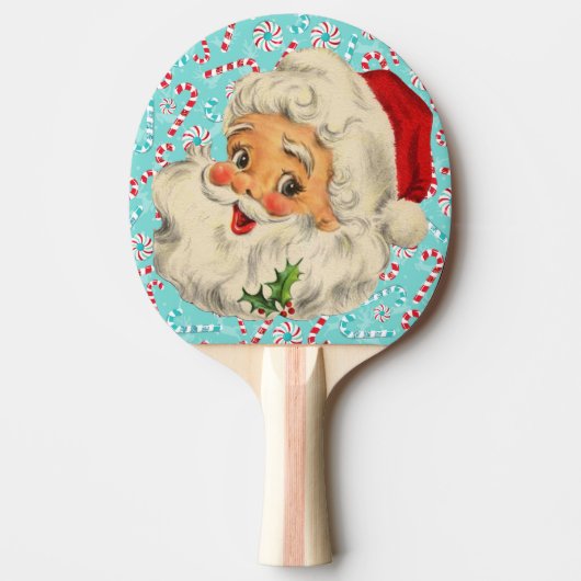 Raquette De Ping Pong Père Noël avec des menthes poivrées (Devant)