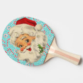 Raquette De Ping Pong Père Noël avec des menthes poivrées (Côté)