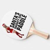 RAQUETTE DE PING PONG PÈRE NOËL ÉPAULE DES PETITES FILLES POUR NOËL (Côté)