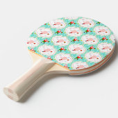 Raquette De Ping Pong Père Noël Noël Pickleball Ogee Motif (Devant Angle)