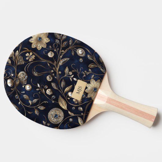 Raquette De Ping Pong Personalized Floral Ping Pong Paddle (Côté)
