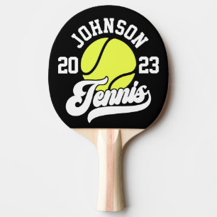 Raquette De Ping Pong Personalized NAME Tennis Player Racket Ball Court