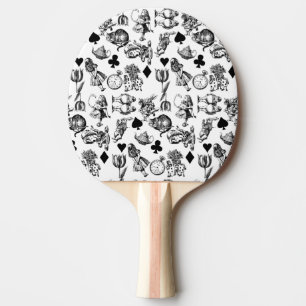 Raquette De Ping Pong Personnages classiques d'Alice aux pays des mervei