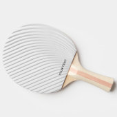 Raquette De Ping Pong Personnalisé blanc abstrait moderne (Côté)
