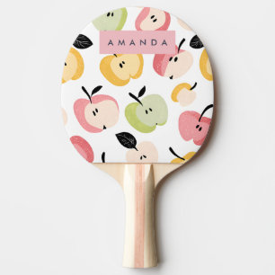 Raquette De Ping Pong Personnalisé Coloré Cute Motif Apple