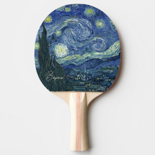 Raquette De Ping Pong Personnalisé-La Nuit étoilée Vincent van Gogh