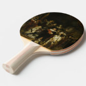 Raquette De Ping Pong Personnalisé - La Veille de nuit Rembrandt (Devant Angle)