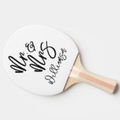 Raquette De Ping Pong Personnalisé M. et Mme White (Côté)