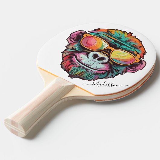 Raquette De Ping Pong Personnalisé modifiable (Devant Angle)