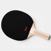 Raquette De Ping Pong Personnalisé noir et rouge (Côté)