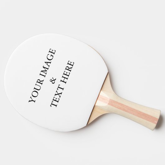 Raquette De Ping Pong Personnalisé Personnalisé Votre Propre Photo (Côté)