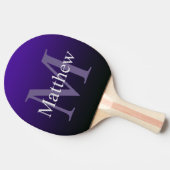Raquette De Ping Pong Personnalisé violet noir (Côté)
