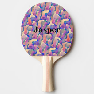 Raquette de ping pong personnalisée à motif aquare