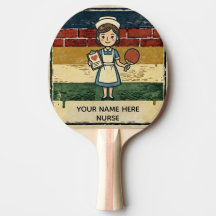 Raquette de ping pong personnalisée Cadeau infirmi