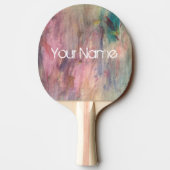 Raquette De Ping Pong Personnalisez ce désordre abstrait d'aquarelle (Dos)