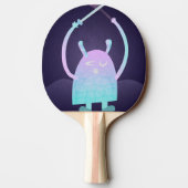 Raquette De Ping Pong Petit Monstre Bleu Mignon (Dos)
