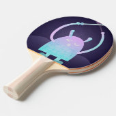 Raquette De Ping Pong Petit Monstre Bleu Mignon (Devant Angle)