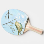 Raquette De Ping Pong Petit oiseau jaune perché sur une branche Recherch (Côté)
