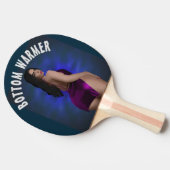 RAQUETTE DE PING PONG PETITE FILLE COURBE GRAND BAS BEAUTY PING PONG PAD (Côté)
