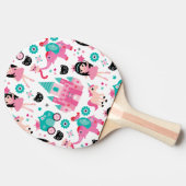 Raquette De Ping Pong Petite princesse rose mignonne Unicorn Magical (Côté)