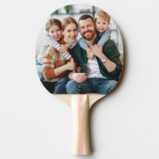 Raquette De Ping Pong Photo classique et monogramme (Dos)