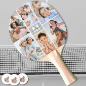 Raquette De Ping Pong Photo Collage simple Monogramme