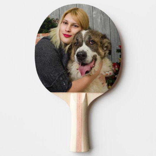 Raquette De Ping Pong Photo personnalisée Double image  (Devant)