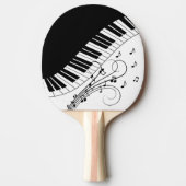 Raquette De Ping Pong Piano Keyboard Music Design (Devant)