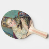 Raquette De Ping Pong Pierre-Auguste Renoir - Femme avec chat (Côté)