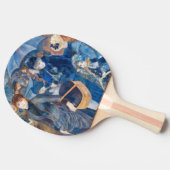 Raquette De Ping Pong Pierre-Auguste Renoir - Les Parapluies (Côté)