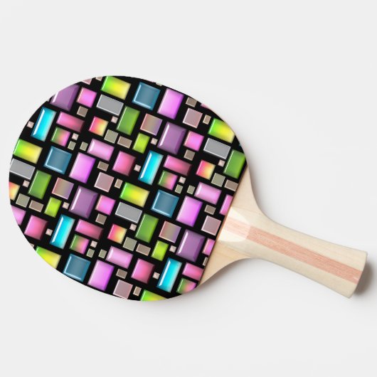 Raquette De Ping Pong Pierres précieuses et mère de perle (Côté)
