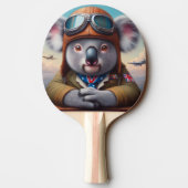Raquette De Ping Pong Pilote d'avion Koala (Dos)