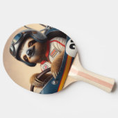 Raquette De Ping Pong Pilote Sloth Racecar (Côté)