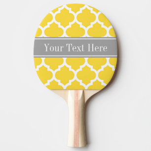Raquette De Ping Pong Pineapple Wht Moroccan #5 Dk Gray Name Monogram